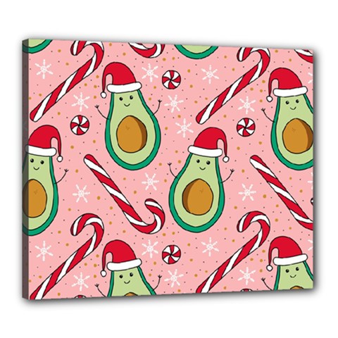 Avo Merry Christmas, Candies, Candy Cane Canvas 24  X 20  (stretched) by kyorashop23