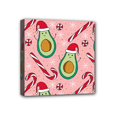 Avo Merry Christmas, Candies, Candy Cane Mini Canvas 4  X 4  (stretched) by kyorashop23