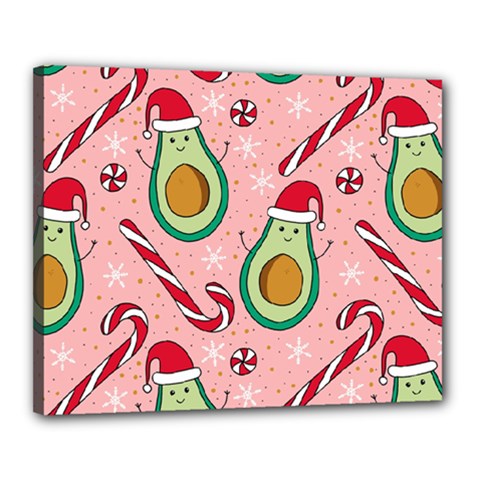 Avo Merry Christmas, Candies, Candy Cane Canvas 20  X 16  (stretched) by kyorashop23