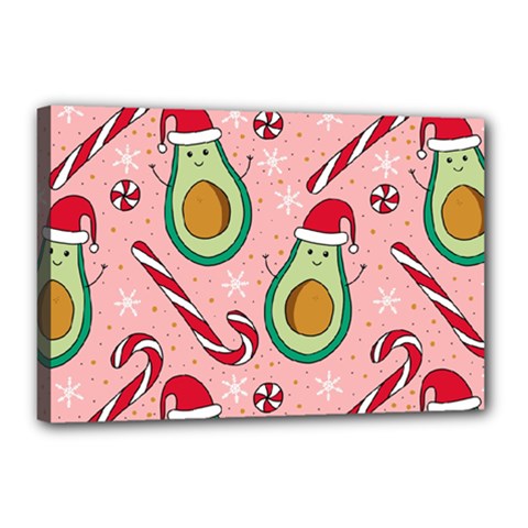 Avo Merry Christmas, Candies, Candy Cane Canvas 18  X 12  (stretched) by kyorashop23