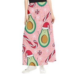 Avo Merry Christmas, Candies, Candy Cane Maxi Chiffon Skirt by kyorashop23