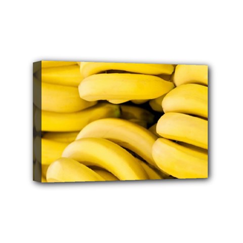 Bananas, Macro, Fruits, Ripe Bananas Mini Canvas 6  X 4  (stretched) by kyorashop23