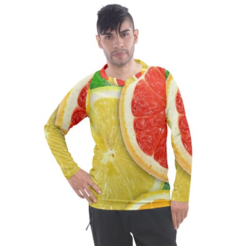 Fruit, Lemon Men s Pique Long Sleeve T-shirt by kyorashop23