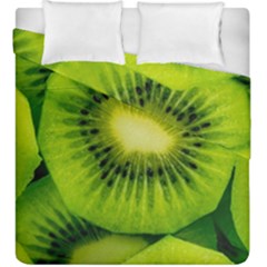 Kiwi Fruits, Close-up, Exotic Fruit Duvet Cover Double Side (king Size) by kyorashop23