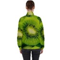 Kiwi Fruits, Close-up, Exotic Fruit Women s High Neck Windbreaker View2