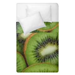 Kiwi Texture, Background With Kiwi, Fruits, Kiwi Duvet Cover Double Side (single Size) by kyorashop23