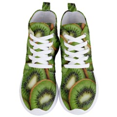 Kiwi Texture, Background With Kiwi, Fruits, Kiwi Women s Lightweight High Top Sneakers by kyorashop23