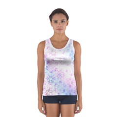 Digital Art Artwork Abstract Pink Purple Sport Tank Top  by Dutashop