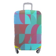 Geometric Ocean Purple Blue Pink Luggage Cover (small) by ConteMonfrey