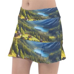 Forest Landscape Nature Trees Classic Tennis Skirt by Salmanaz77