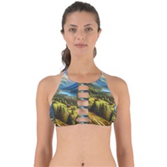 Forest Landscape Nature Trees Perfectly Cut Out Bikini Top by Salmanaz77