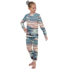 Artwork Painting Sculpture Nature Kids  Long Sleeve Set  by Salmanaz77