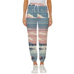 Artwork Painting Sculpture Nature Women s Cropped Drawstring Pants by Salmanaz77