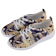 Thinker Sculpture Design Geometric Women s Lightweight Sports Shoes by Salmanaz77