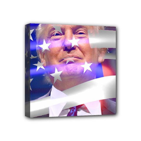 Donald Trump Flag Mini Canvas 4  X 4  (stretched) by vintagetrump