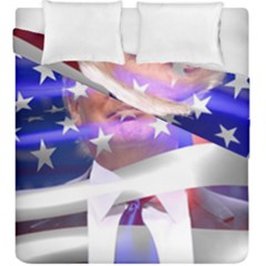 Donald Trump Flag Duvet Cover Double Side (king Size) by vintagetrump