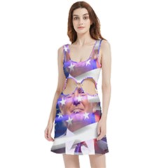 Donald Trump Flag Velour Cutout Dress by vintagetrump