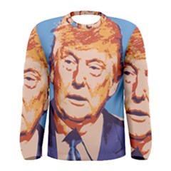 Orange Donald Trump Men s Long Sleeve T-shirt by vintagetrump