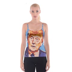 Orange Donald Trump Spaghetti Strap Top by vintagetrump