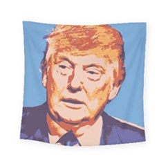 Orange Donald Trump Square Tapestry (small) by vintagetrump