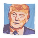 Orange Donald Trump Square Tapestry (Large) View1