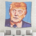 Orange Donald Trump Square Tapestry (Large) View2