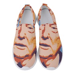 Orange Donald Trump Women s Slip On Sneakers by vintagetrump