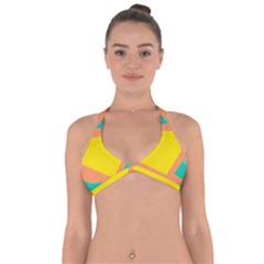 Geometric Design 02 Halter Neck Bikini Top by myclothy