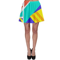 Geometric  Design 04 Skater Skirt by myclothy