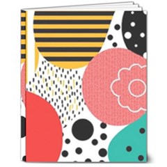 Geometric Design 07 8  X 10  Softcover Notebook by myclothy