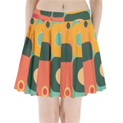 Geometric Design 08 Pleated Mini Skirt by myclothy