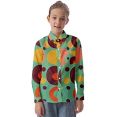 Geometric Design 11 Kids  Long Sleeve Shirt by myclothy