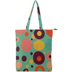 Geometric Design 11 Double Zip Up Tote Bag by myclothy