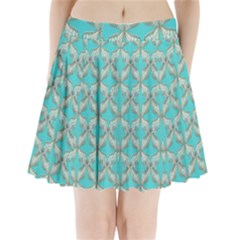 Geometric Design 13 Pleated Mini Skirt by myclothy