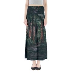 Forest Jungle Trees Tropics Full Length Maxi Skirt by Bedest