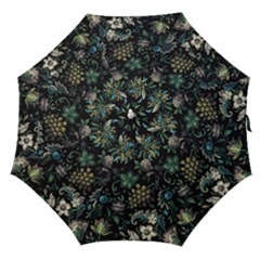 Pattern Flowers Plants Leaves Straight Umbrellas by Posterlux