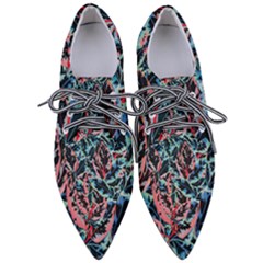 Leaves Pattern Patterns Colorful Pointed Oxford Shoes by Posterlux