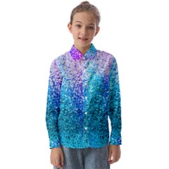 Rainbow Colors Colorful Pattern Kids  Long Sleeve Shirt by Posterlux