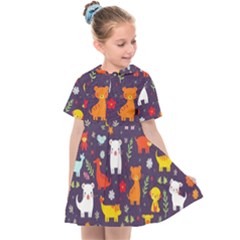 Pet Animal 01 Kids  Sailor Dress by myclothy