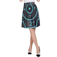 Retro Mobile Device Output Device A-line Skirt by Bedest