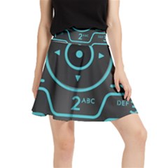 Retro Mobile Device Output Device Waistband Skirt by Bedest