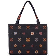 Minimalist Pattern With Simple Lines,flower And Shapes, Creating A Clean And Modern Mini Tote Bag by myclothy