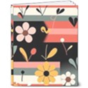  Minimalist Pattern With Simple Lines,flower And Shapes, Creating A Clean And Modern 8  x 10  Softcover Notebook View1