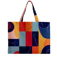  Minimalist Pattern With Simple Lines And Shapes, Creating A Clean And Modern Aesthe Zipper Mini Tote Bag by myclothy