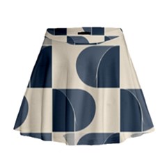 A Minimalist Pattern With Simple Lines And Shapes, Creating A Clean And Modern Aesthetic 04 Mini Flare Skirt by myclothy