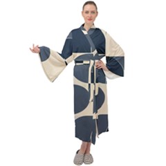 A Minimalist Pattern With Simple Lines And Shapes, Creating A Clean And Modern Aesthetic 04 Maxi Velvet Kimono by myclothy