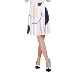 A Minimalist Pattern With Simple Lines And Shapes, Creating A Clean And Modern Aesthetic 05 A-line Skirt by myclothy