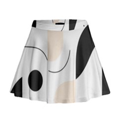 A Minimalist Pattern With Simple Lines And Shapes, Creating A Clean And Modern Aesthetic 05 Mini Flare Skirt by myclothy