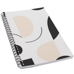 A Minimalist Pattern With Simple Lines And Shapes, Creating A Clean And Modern Aesthetic 05 5 5  X 8 5  Notebook by myclothy