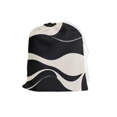 A Minimalist Pattern With Simple Lines And Shapes, Creating A Clean And Modern Aesthetic 06 Drawstring Pouch (large) by myclothy